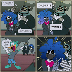 a image of a brand comic of raindiver and deep diver created by keeby