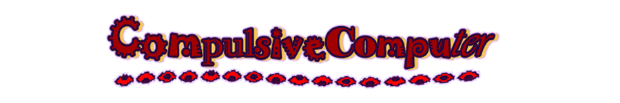 my website logo, the text reads 'compulsivecomputer'