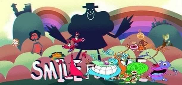 an edited image of the space goofs cast on top of a smile for me image