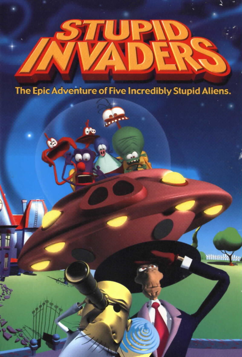 a game poster of stupid invaders